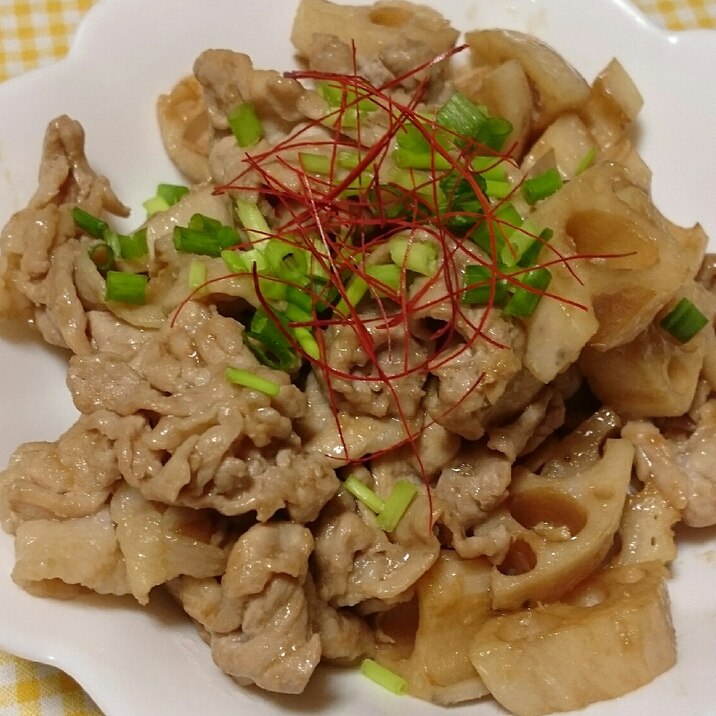 れんこんと豚肉のオイスターソース炒め